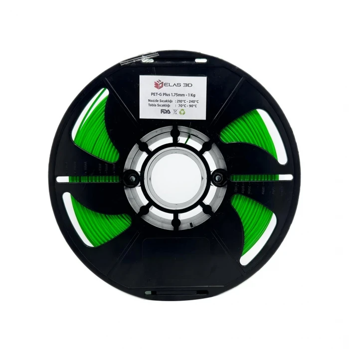 Elas Fıstık Yeşili PET-G PLUS Filament 1.75mm 1Kg