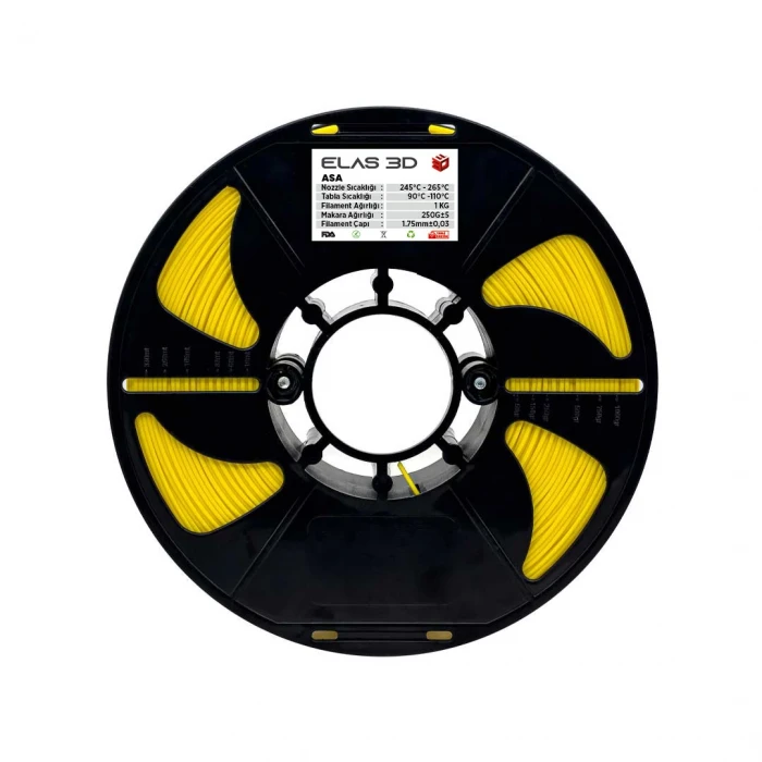 ELAS Sarı ASA Filament 1.75mm 1 KG