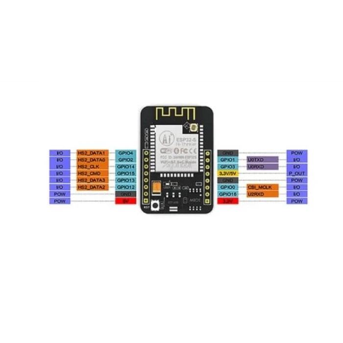 ESP32 CAM WiFi - Bluetooth Kamera Modülü Geliştirme Kartı