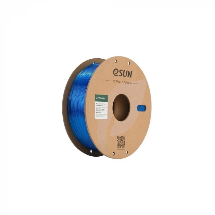 ESUN ETPU-95A FİLAMENT TRANSPARAN MAVİ