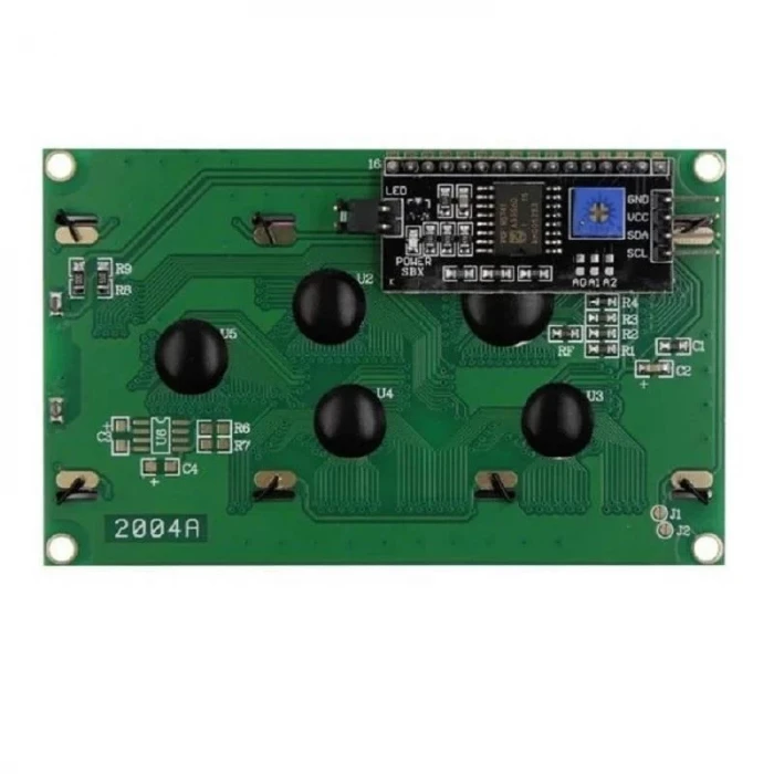 I2C Modüllü 20x4 Karakter LCD Ekran - Mavi