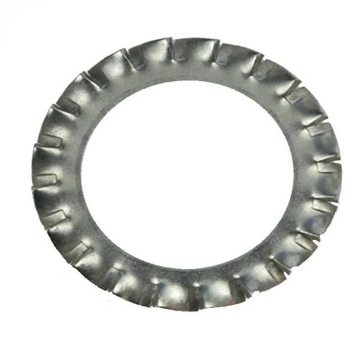 M4 Tırtıllı Pul DIN6798 Demir Beyaz