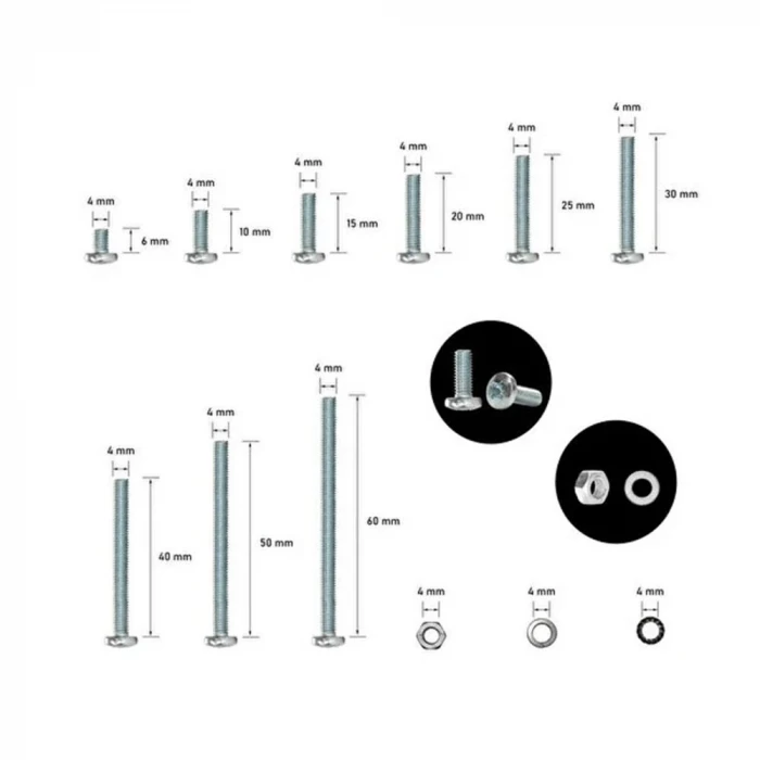 M4 YSB Vida Somun Pul Seti 665 Parça