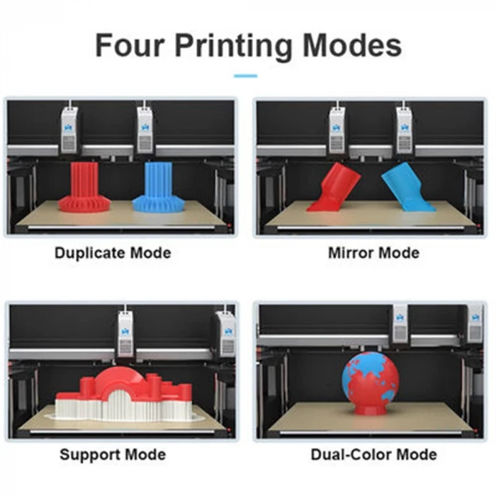 Mingda Md-400D Endüstriyel Idex (Çift Extrüder) 3D Printer