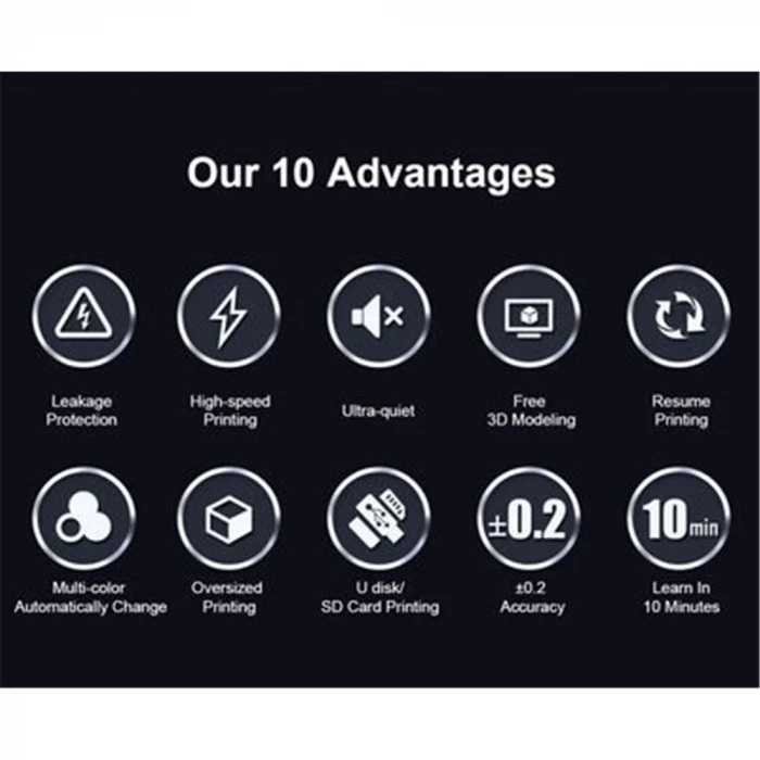 Mingda Md-A128 Işıklı Tabela - Logo Üretimi İçin 3D Printer