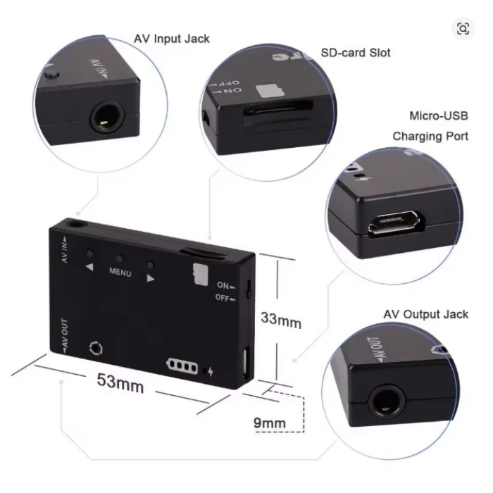 Mini FPV DVR Kayıt Cihazı