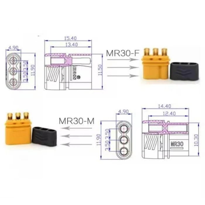 MR30 Konnektör Çifti