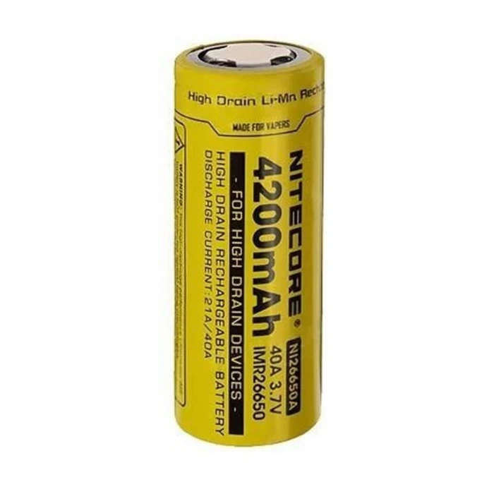 Nitecore NI26650A Li-Ion Pil 4200mAh 3.7V IMR26650