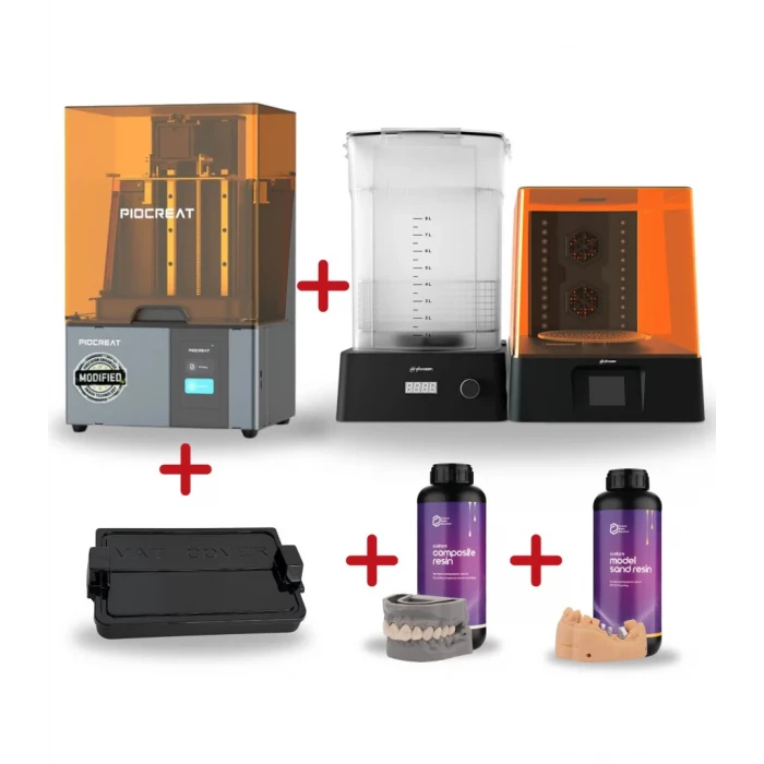 Piocreat C01 14K MSLA 3D Yazıcı - Modified by 3Mash - Dental Başlangıç Paketi