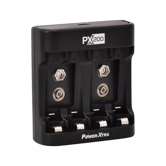 Power-Xtra PX200 Ni-Mh-Ni-Cd AA-AAA-9V Şarj Cihazı