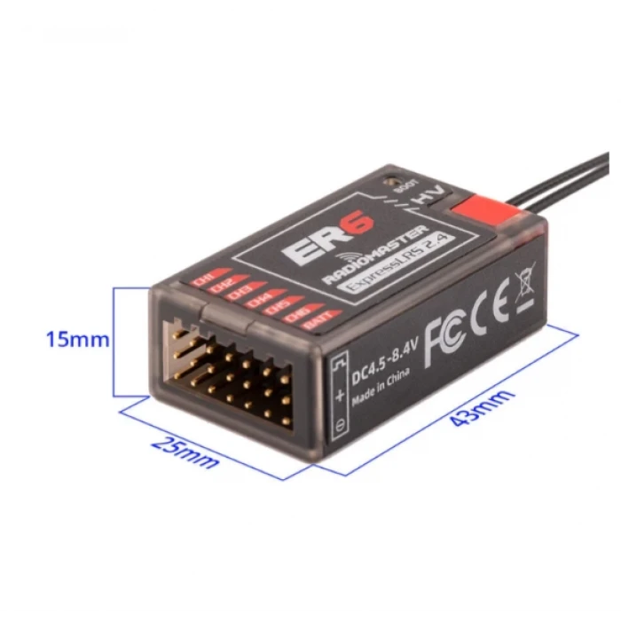 Radiomaster ER6 2.4Ghz ELRS PWM Receiver