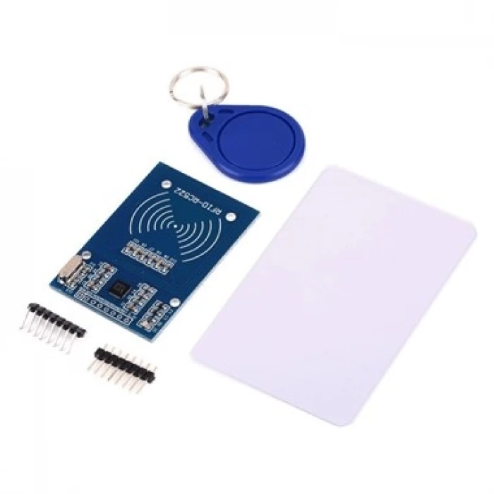 RC522 RFID/NFC Modül Kiti (13.56 MHz Okuyucu, Kart, Anahtarlık)