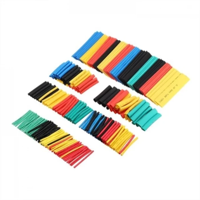 Renkli Makaron Seti 328 Parça - Isıyla Daralan Kablo