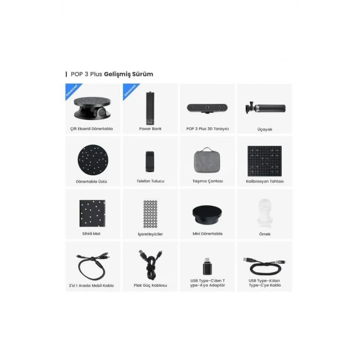 Revopoint Pop 3 Plus Advanced Edition 3d Scanner