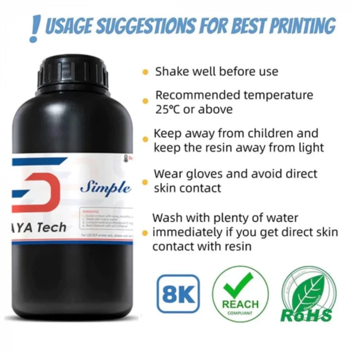 Siraya Tech Simple Uv Reçine - Siyah 1 Kg