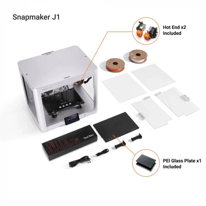 Snapmaker J1s Yüksek Hızlı Idex 3D Yazıcı