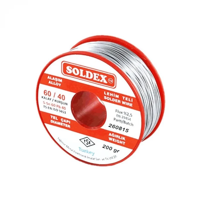 Soldex Kurşunsuz Lehim Teli 0.50mm 200gr