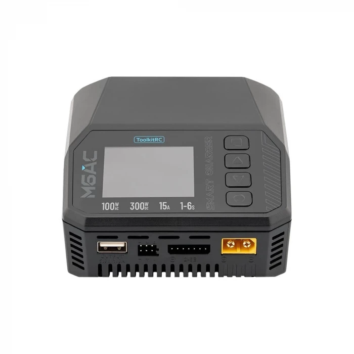 ToolkitRC M6AC LiPo Şarj Cihazı 300W LiHV LiFe Li--Ion LTO Pb NiMH NiCd