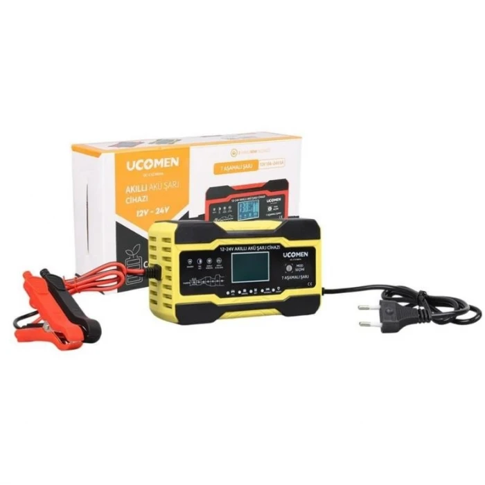 Ucomen Akü Şarj Cihazı 12/24 Volt 10A