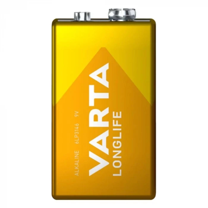 Varta Longlife Power Alkalin 9 Volt Pil Tekli