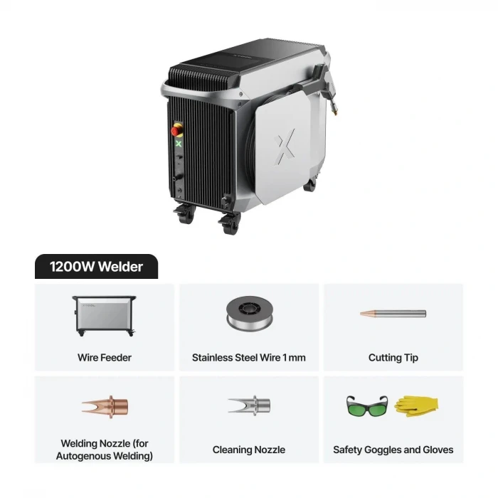 xTool METALFAB LAZER KAYNAK VE CNC KESİM MAKİNASI 1200W