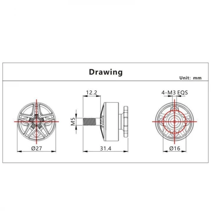 Yuki Edition VCI 2207 PRO 2110KV 4-6S FPV Yarış Drone Motoru