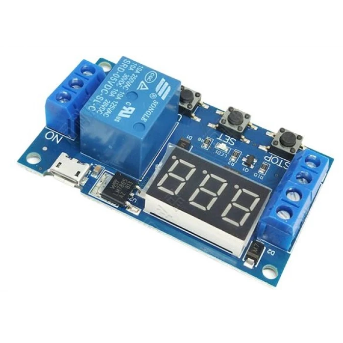 Zaman Ayarlı Göstergeli Tekli Röle Kartı - 5V Delay-Off Relay Module