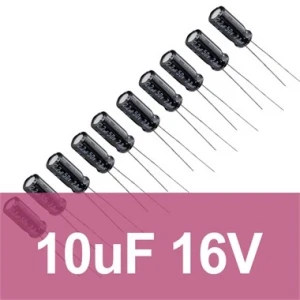 10uF 16V Elektrolitik Kondansatör