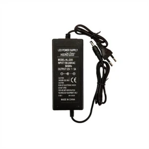 12V 5A Plastik Kasa Masaüstü Adaptör İki Ucu Kablolu