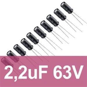 2.2uF 63V Elektrolitik Kondansatör