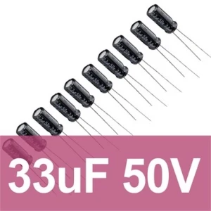 33uF 50V Elektrolitik Kondansatör
