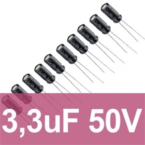 3.3uF 50V Elektrolitik Kondansatör