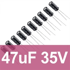 47uF 35V Elektrolitik Kondansatör