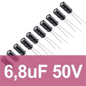 6.8uF 50V Elektrolitik Kondansatör