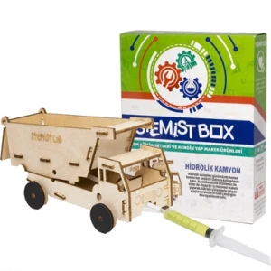 Ahşap Hidrolik Kamyon (Hareketli Dorseli) - STEM