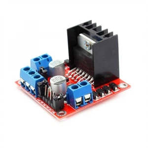 Arduino L298n Voltaj Regulatörlü Çift Motor Sürücü Kartı(Kırmızı Pcb)