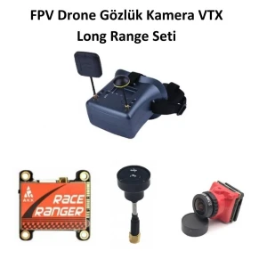 FPV Drone Gözlük Kamera VTX Long Range Seti