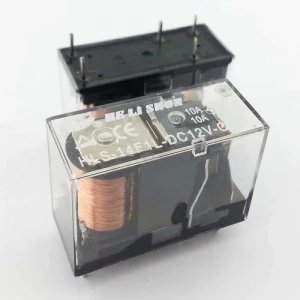 Helishun HLS-14F1L-DC12V-C 10A 12V 5 Pin Şeffaf Tek Kontak Röle