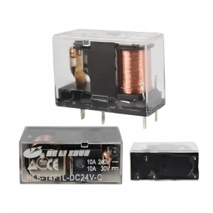 Helishun HLS-14F1L-DC24V-C 10A 24V 5 Pin Şeffaf Tek Kontak Röle