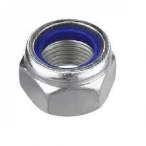 M4 Fiberli Somun DIN985 Çelik Beyaz