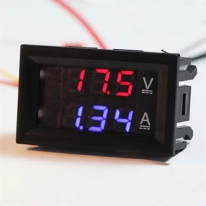 Panel Tipi 0-100V 10A Voltmetre/Ampermetre