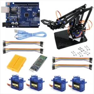 PLEKSİGLAS ROBOT KOL KİTİ - BLUETOOTH MODÜLLÜ DEMONTE