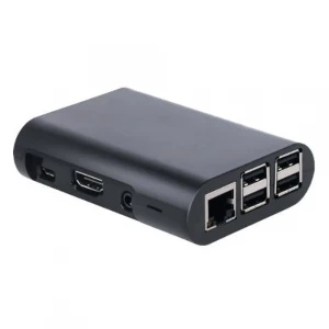 Raspberry Pi 4 Oval Siyah Muhafaza Kutusu