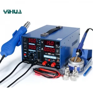 Yihua 853D 3A Güç Kaynağı Sıcak Hava Üflemeli Havya İstasyonu