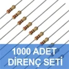1000 Adet Süper Direnç Seti 1/4w, Direnç Paketi, Direnç Kiti