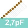 2.7pF Seramik Kondansatör - Mercimek Kapasitör
