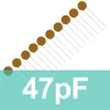 47pF Seramik Kondansatör  - Mercimek Kapasitör