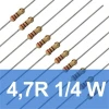 4.7R 1/4W Direnç