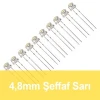 4.8mm Şeffaf Sarı Mantar LED