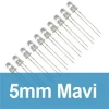 5mm Şeffaf Mavi Diyot LED
